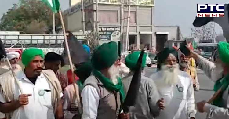 Punjab elections 2022: Farmers show black flags to BJP chief JP Nadda in Bathinda's Maur