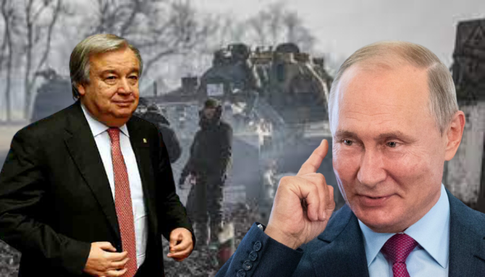 संयुक्त राष्ट्र महासचिव एंटोनियो गुटेरेस ने पुतिन से की अपील, कहा: मानवता के नाम पर सेना को वापस बुलाए रूस