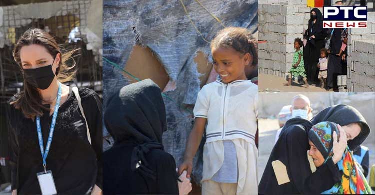 Angelina Jolie reaches Yemen to aid refugees