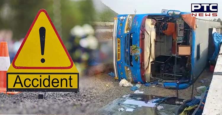 Bus carrying 50 passengers overturns in Odisha's Puri, 25 injured