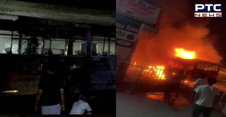 Bus conductor charred to death in massive fire at Bathinda bus stand