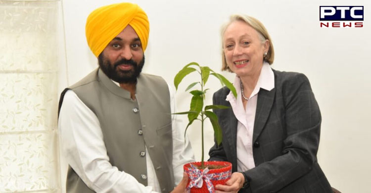 British Dy High Commissioner Caroline Rowett calls on Punjab CM Bhagwant Mann