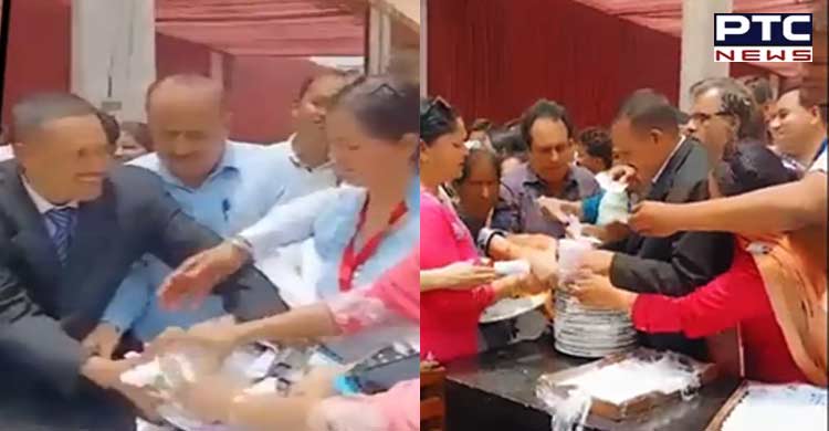 Video of Punjab teachers pouncing for free food goes viral, education dept summons principals