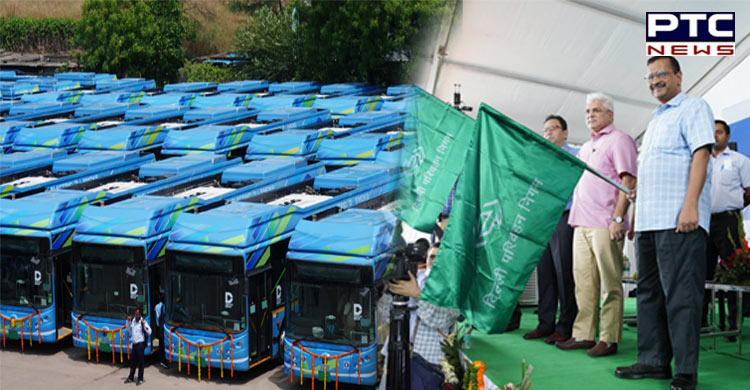 Arvind Kejriwal flags off 150 electric buses in Delhi