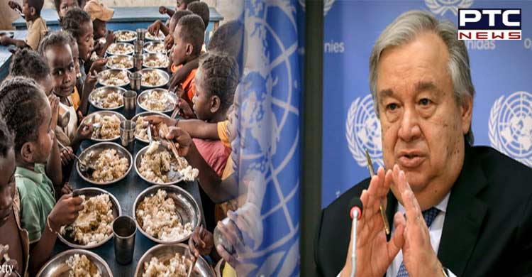 UN chief urges nations to act urgently to end global food insecurity