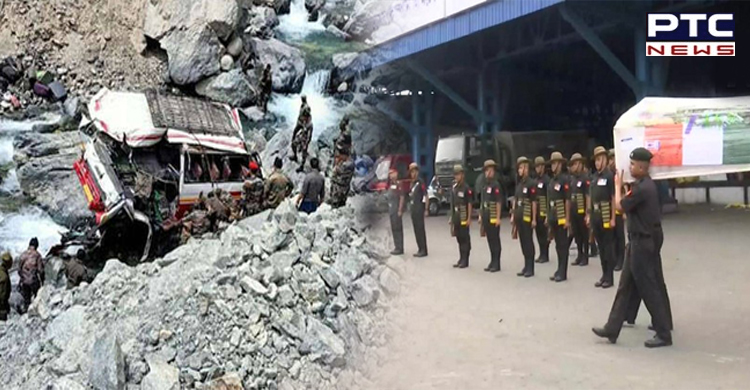 Ladakh bus accident: Bodies of army personnel arrive in Kerala for final rites