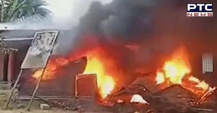 Mob burns down police station in Assam, 20 detained