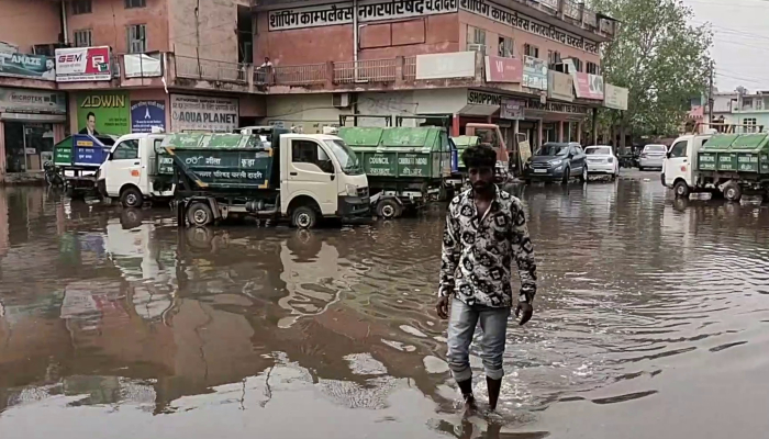 Waterlogging,  Charkhi Dadri, rain, haryana, weather