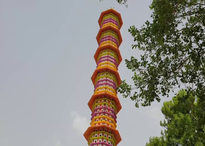 महेंद्रगढ़ में 73 फुट ऊंचा पक्षी घर बनकर तैयार, 3000 पक्षियों के रहने और दाना-पानी की होगी व्यवस्था