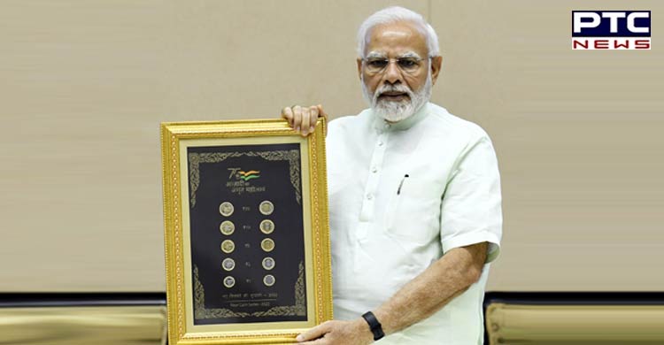 PM Modi releases special series of coins with Azadi Ka Amrit Mahotsav logo