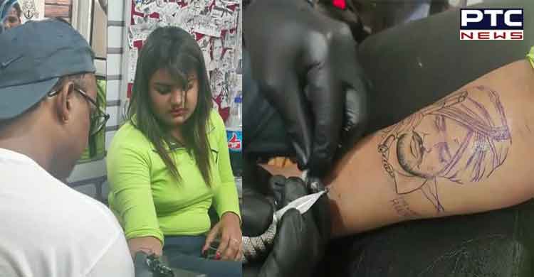 Delhis tattoo artist gives free tattoos of Sidhu Moosewala fans make a  beeline to get inked  The Tribune India