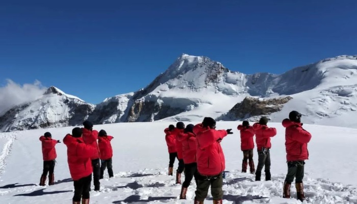 अंतरराष्ट्रीय योग दिवस से पहले  22850 फीट  की उंचाई पर योग कर आईटीबीपी ने बनाया नया रिकॉर्ड