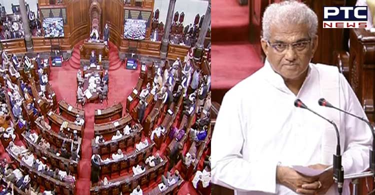 Philanthropist D Veerendra Heggade takes oath as Rajya Sabha MP