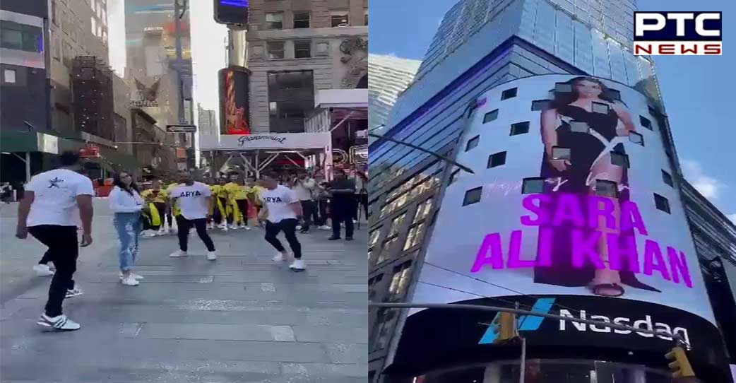 Fans lit up Billboards in New York's Times Square to celebrate Sara Ali Khan's birthday