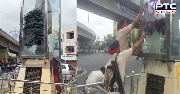 Pro-Khalistan slogans found on ex-CM Beant Singh's statue in Jalandhar