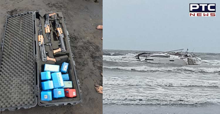 Maharashtra: Assault rifles, live ammunition found in boat near Harihareshwar Beach