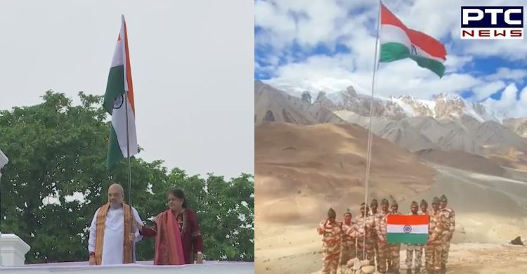 'Har Ghar Tiranga' campaign starts: Amit Shah, ITBP hoist national flag