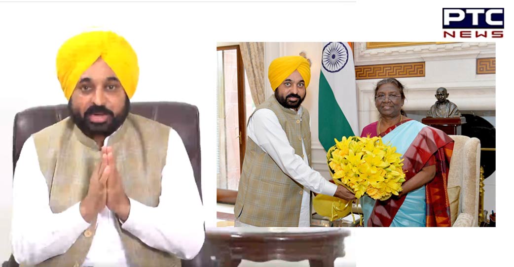 CM Bhagwant Mann meets President Murmu, invites her to Punjab