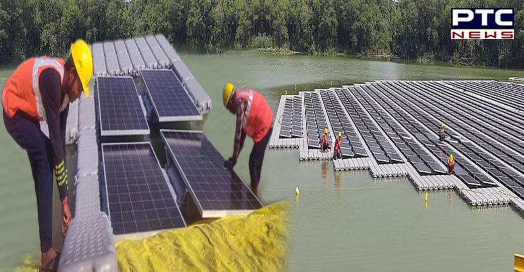 Chandigarh gets floating solar plant in Dhanas Lake
