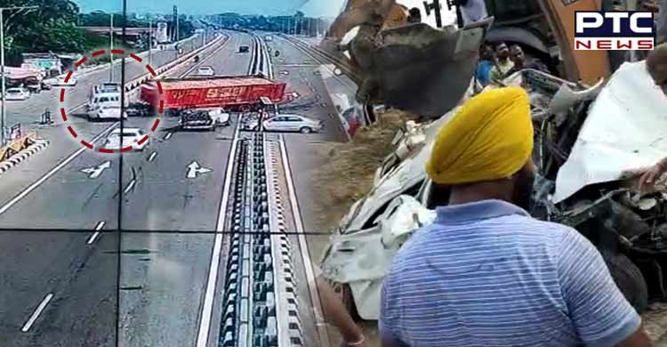 Punjab: 3 of family die as tractor-trailer overturns on car in Jalandhar; watch video