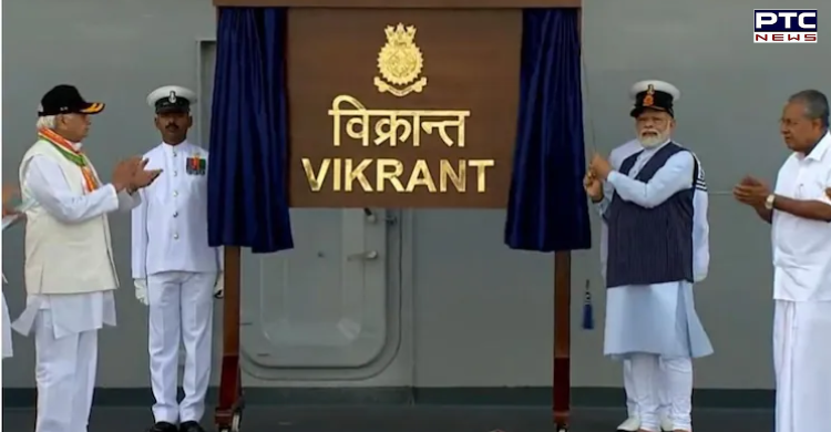 PM Modi commissions 1st made in India aircraft carrier INS Vikrant