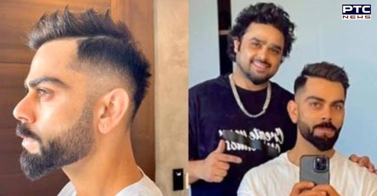 See Pics | Virat Kohli grabs attention with his stylish haircut ahead of  T20 World Cup | Entertainment - PTC News