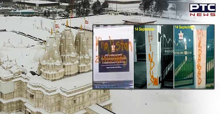 Pro-Khalistan graffiti on Swaminarayan temple in Toronto; India condemns incident