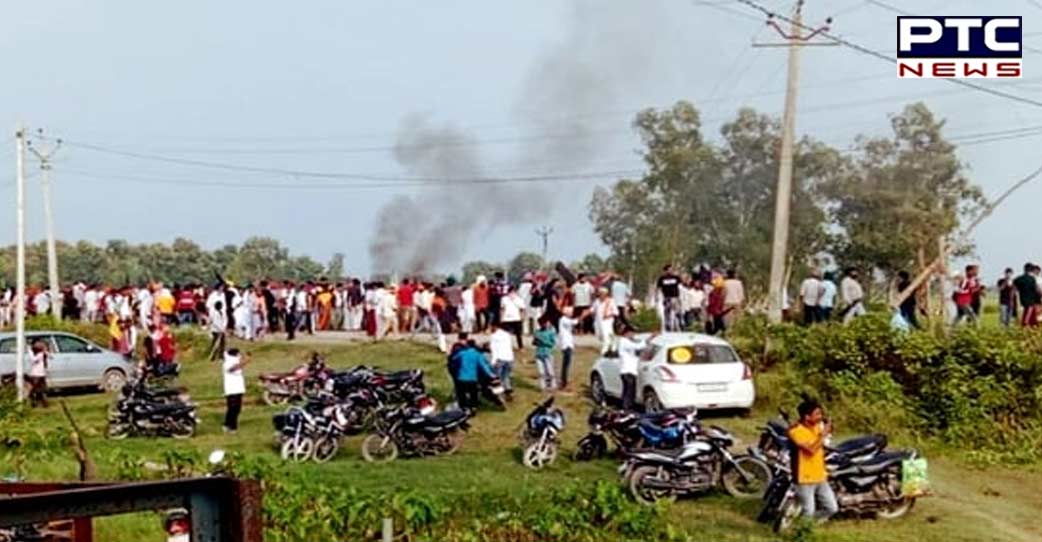 Farmers' organisations stage protest against Centre, Punjab Govt in Bathinda