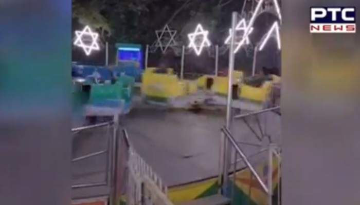 गाजियाबाद के रामलीला मैदान में ब्रेक डांस झूले का कप टूटा, चार लोग गंभीर रूप से घायल
