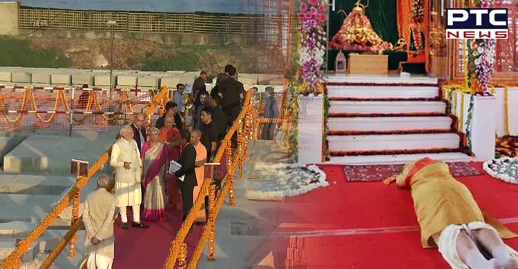 Diwali Eve: PM Modi offers prayers at Ayodhya's Ram temple, inspects construction work