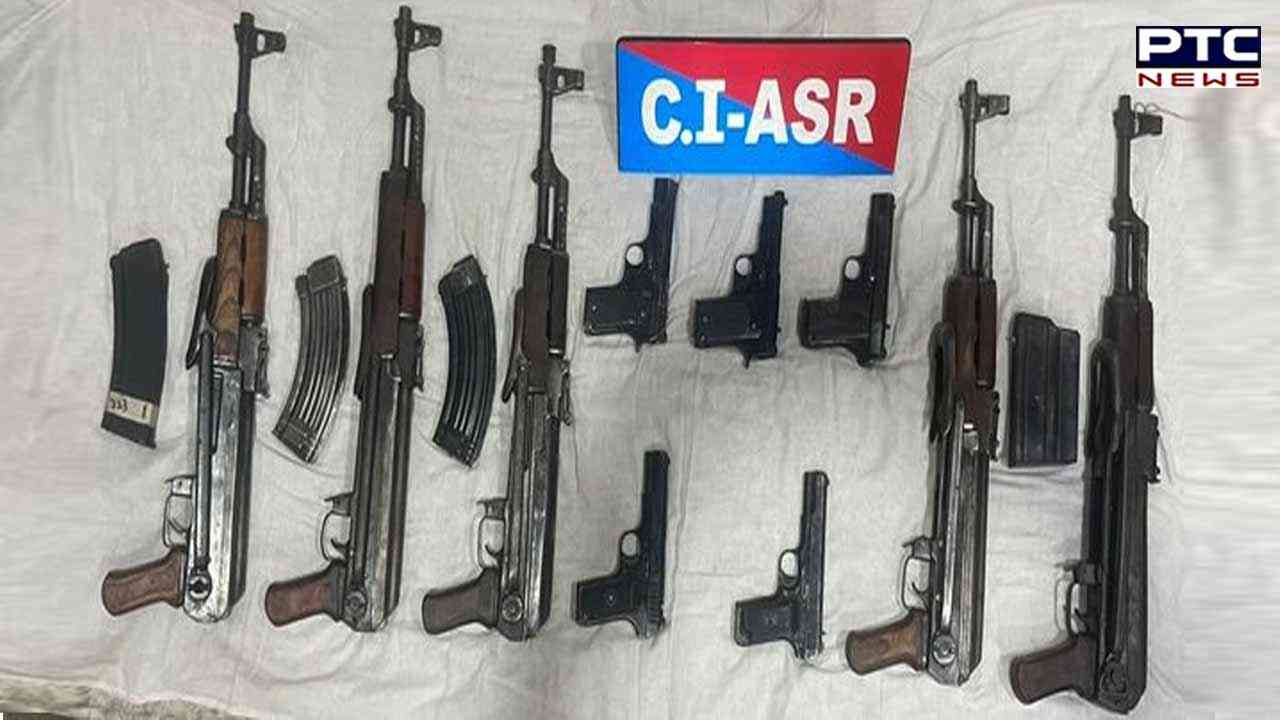Ferozepur: Punjab Police in joint operation with BSF recovers rifles, pistols