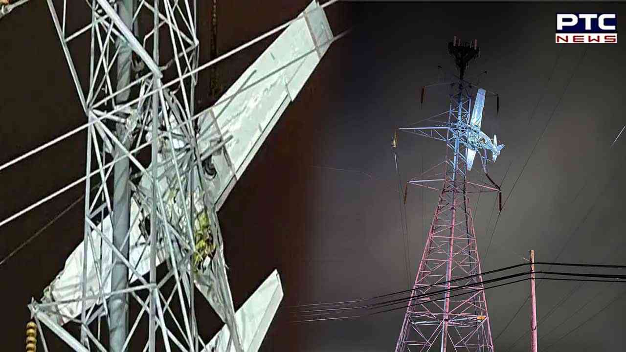 US: Plane crashes into power lines in Montgomery County