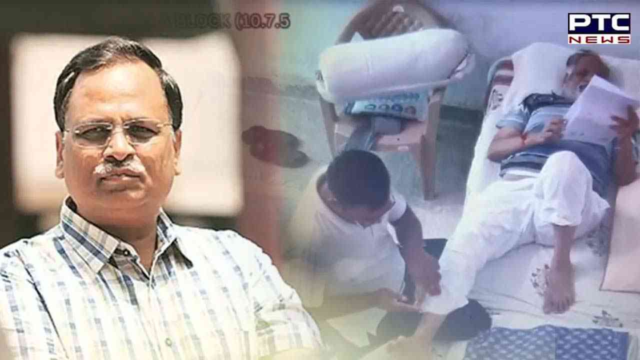 CCTV footage from Satyendar Jain's jail shows luxury saga