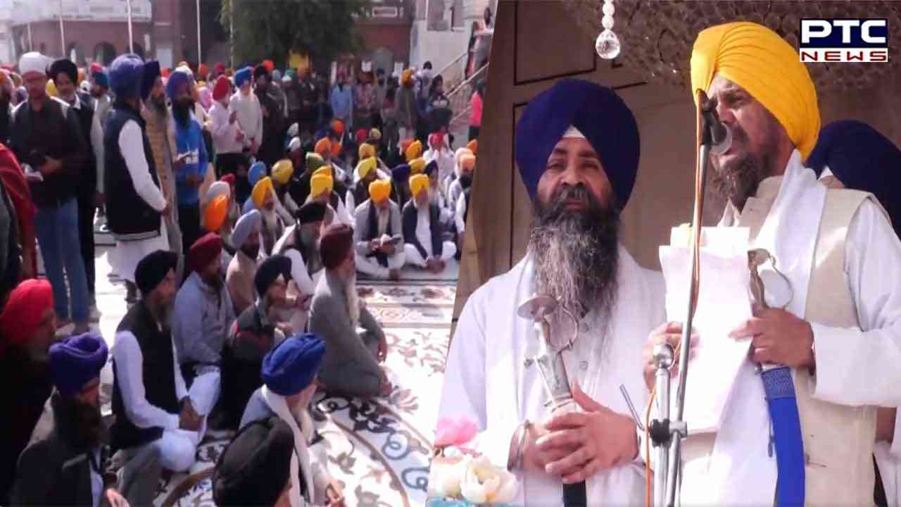 Akal Takht Jathedar excommunicates US-based Thaminder Singh from Sikh Panth; announces religious punishment for 3