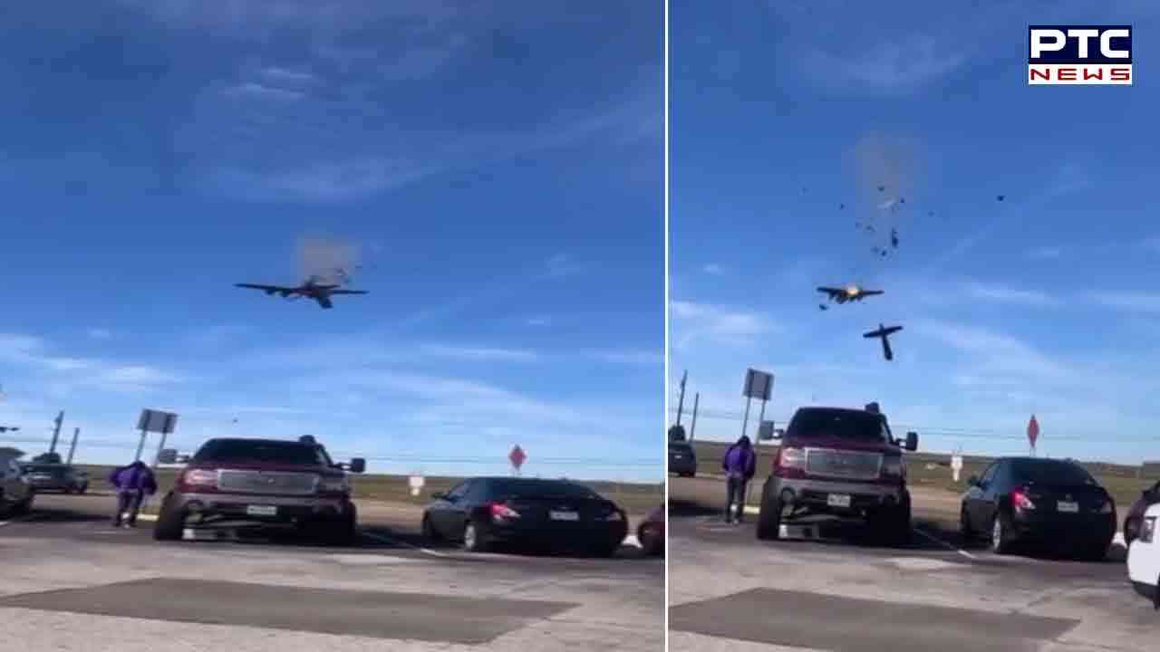 Texas airshow tragedy: 6 dead after two World War-era planes collide in midair