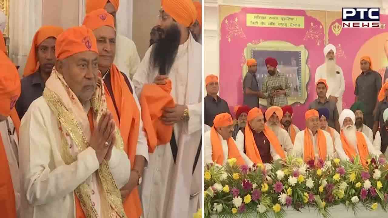 Guru Nanak Jayanti: Bihar CM Nitish pays obeisance at Patna Sahib