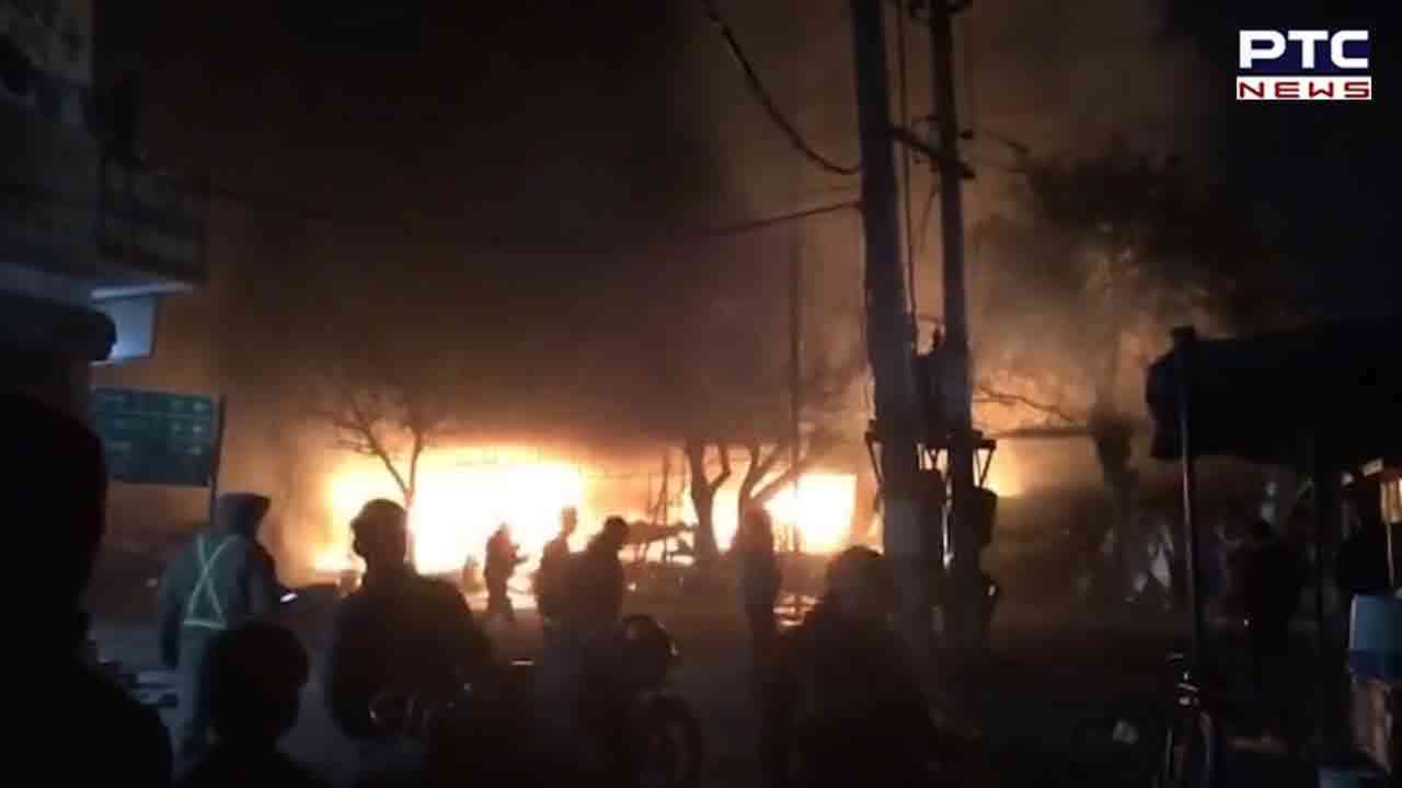 Punjab: 2 killed as Massive cylinder blast rocks Ludhiana, eight shops gutted in fire