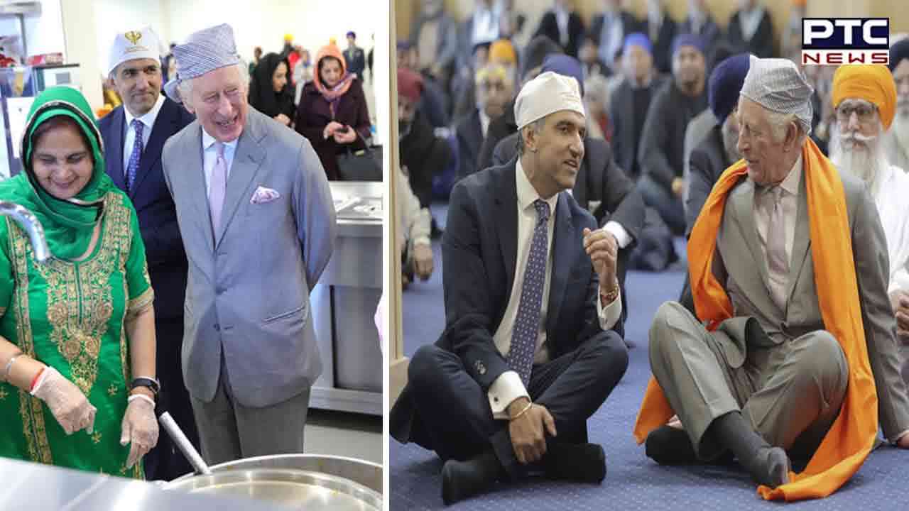 England: King Charles offers prayers at Guru Nanak Gurdwara, lauds langar by Sikh community