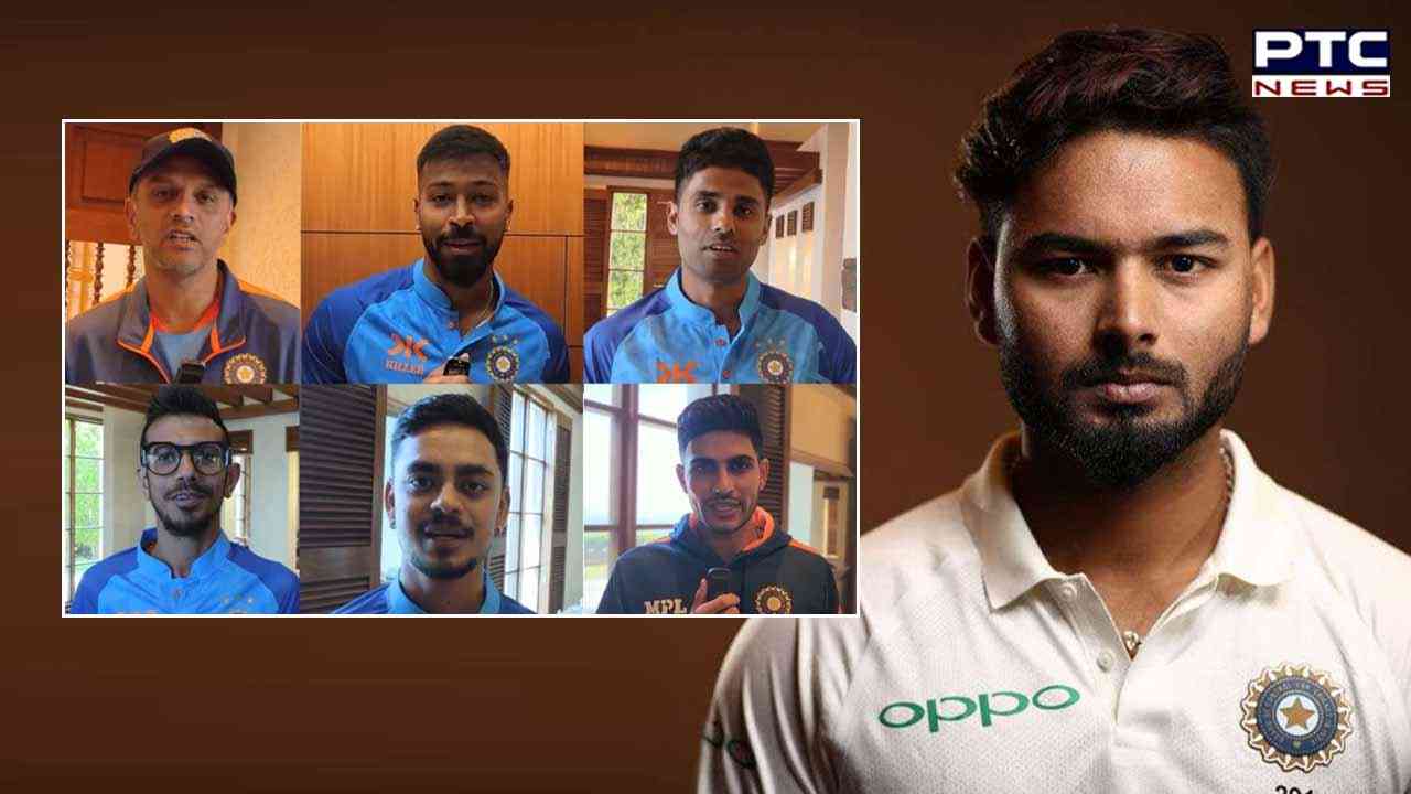 Indian cricket team wishes Rishabh Pant a speedy recovery