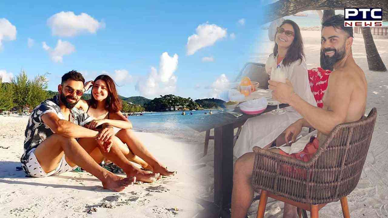 Virat Kohli, Anushka Sharma enjoys holiday bliss at beach