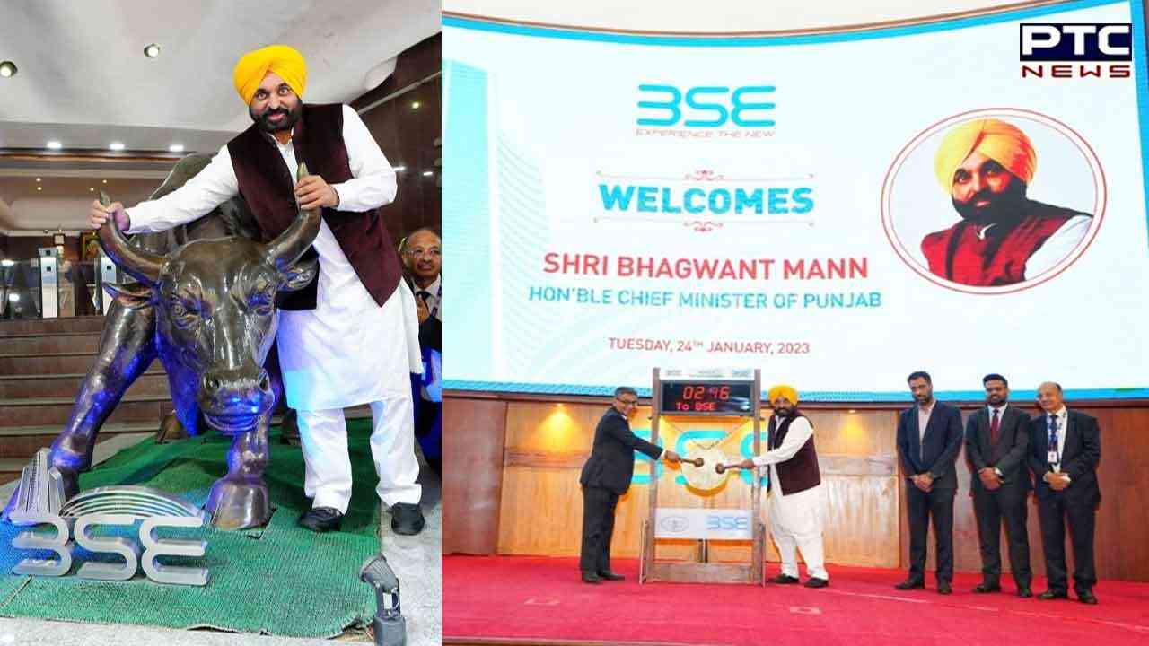 CM Bhagwant Mann visits BSE, bats Punjab as most preferred investment destination