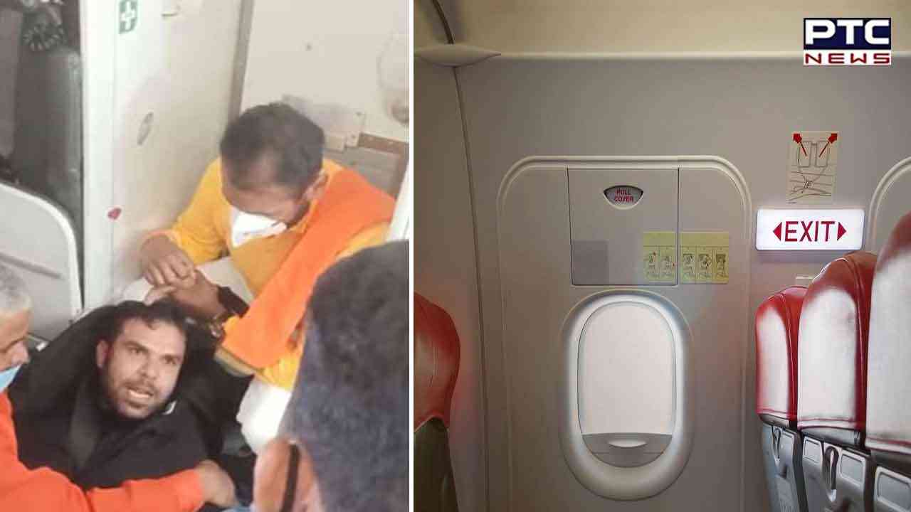 Indigo passenger booked over attempt to remove emergency exit cover on board