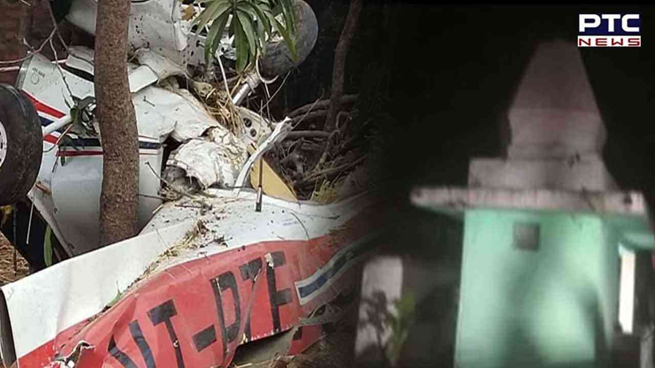 Aircraft crashes into temple in Madhya Pradesh's Rewa; one pilot dead