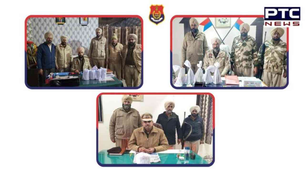 Punjab Police recover over 5kg heroin from three locations near Indo-Pak border