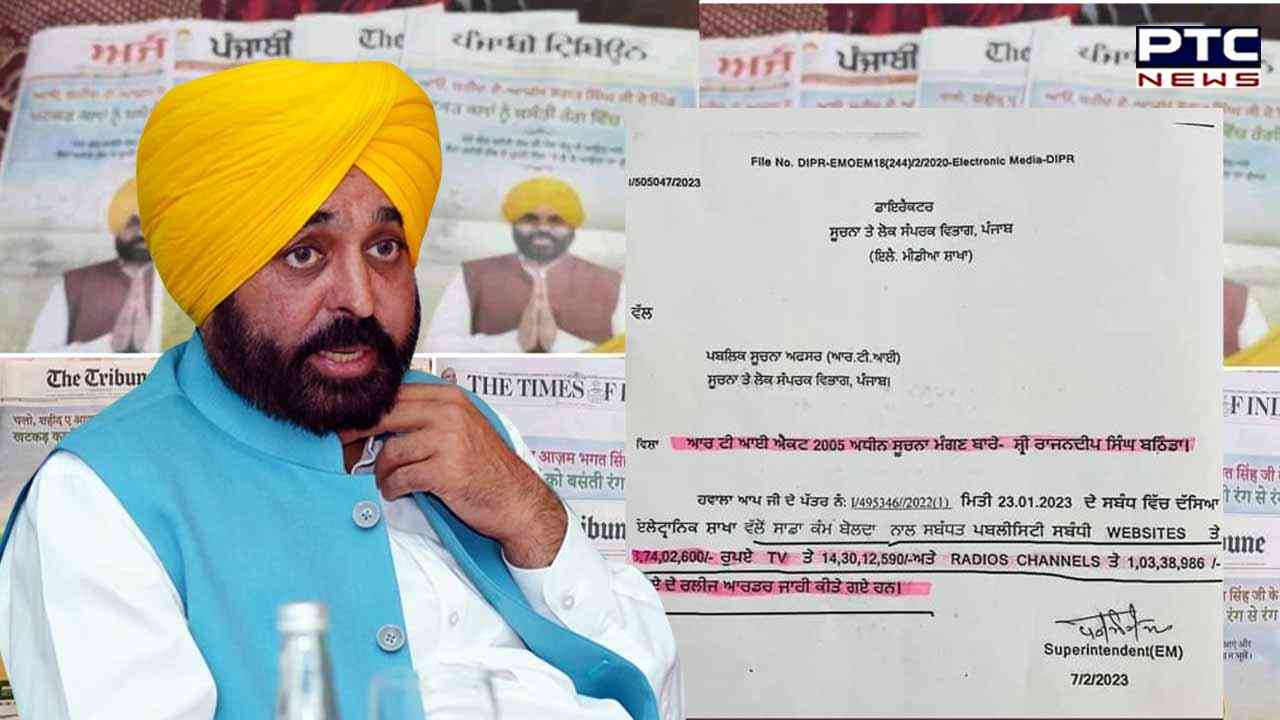 'ਸਾਡਾ ਕੰਮ ਬੋਲਦਾ' ਦੇ ਇਸ਼ਤਿਹਾਰ ਨੂੰ ਲੈ ਕੇ RTI 'ਚ  ਹੋਇਆ ਹੈਰਾਨੀਜਨਕ ਖ਼ੁਲਾਸਾ