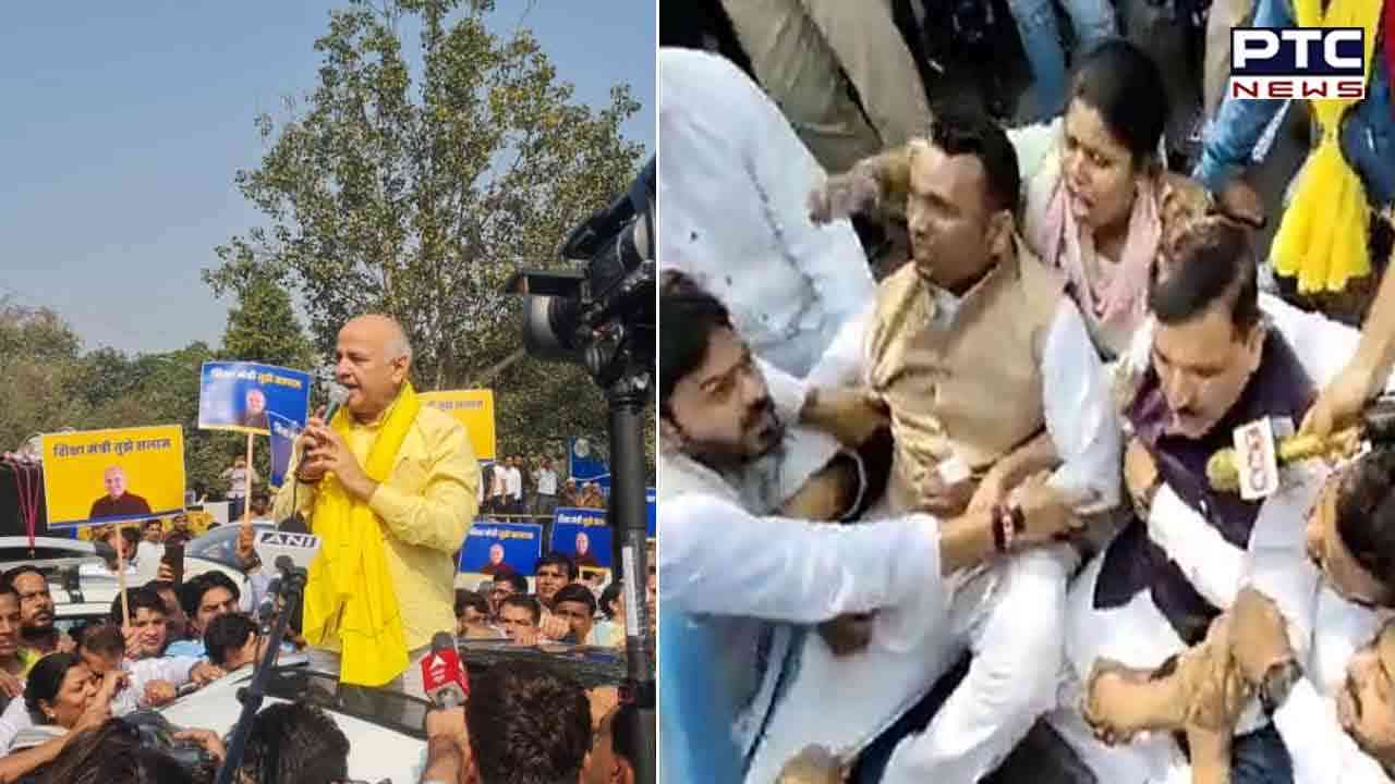 Excise Case: Police detain 50 AAP workers, leaders amid protest over Sisodia's questioning