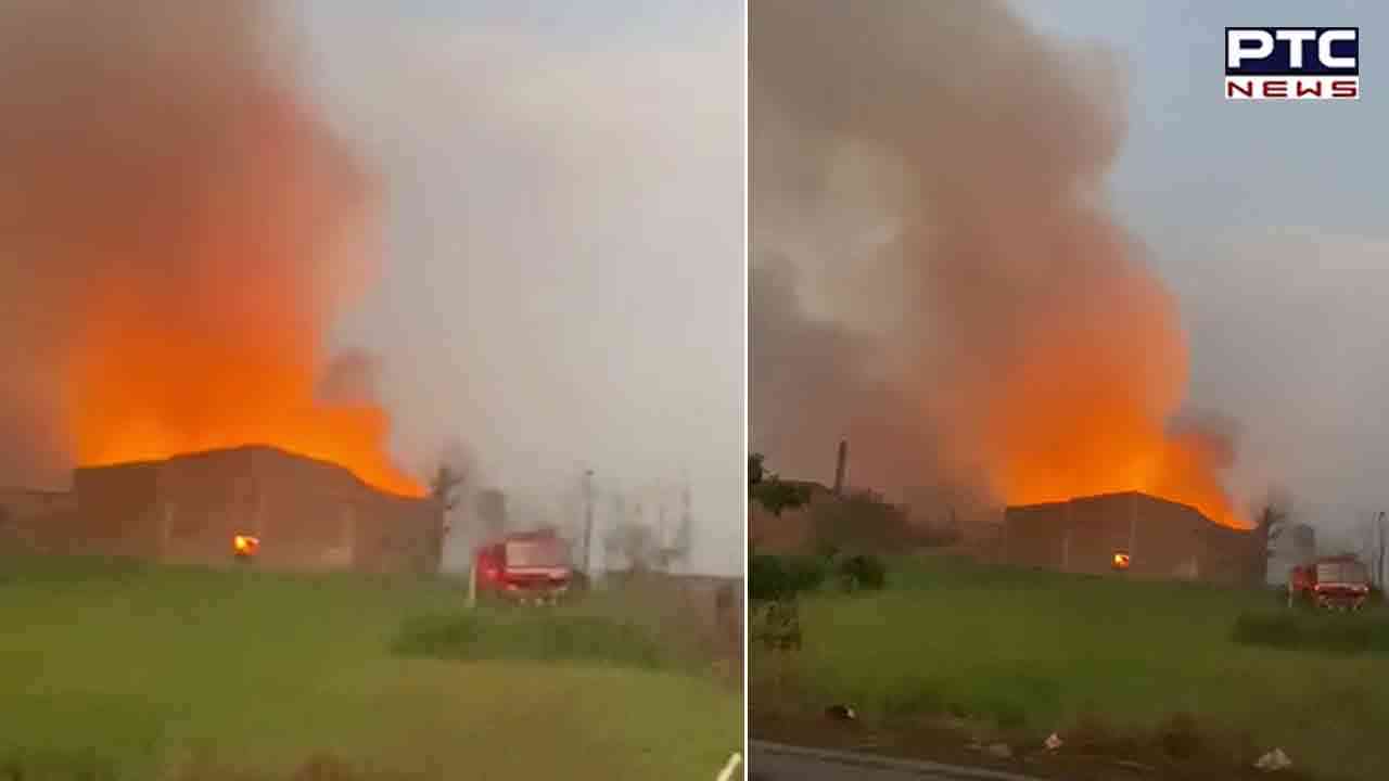 Punjab: Massive fire engulfs spinning mill in Ludhiana