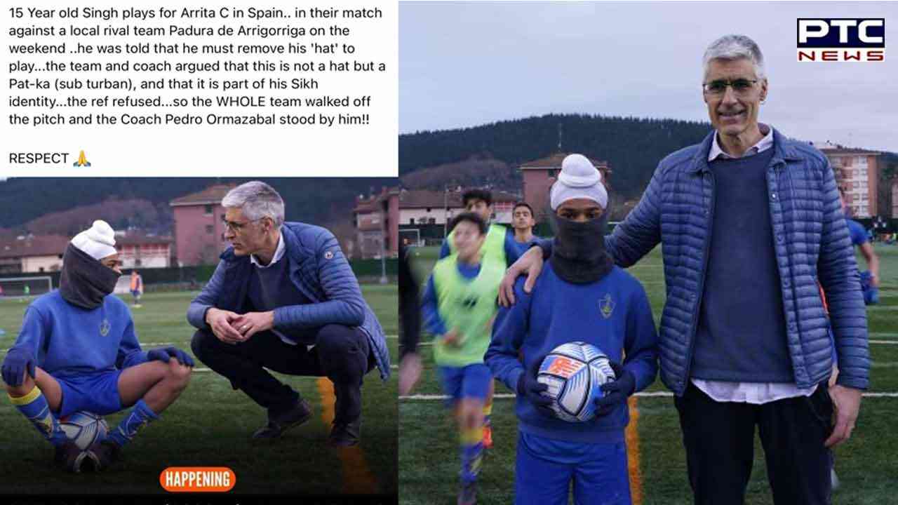 Spain: Sikh boy asked to remove patka during football match; teammates stand in solidarity