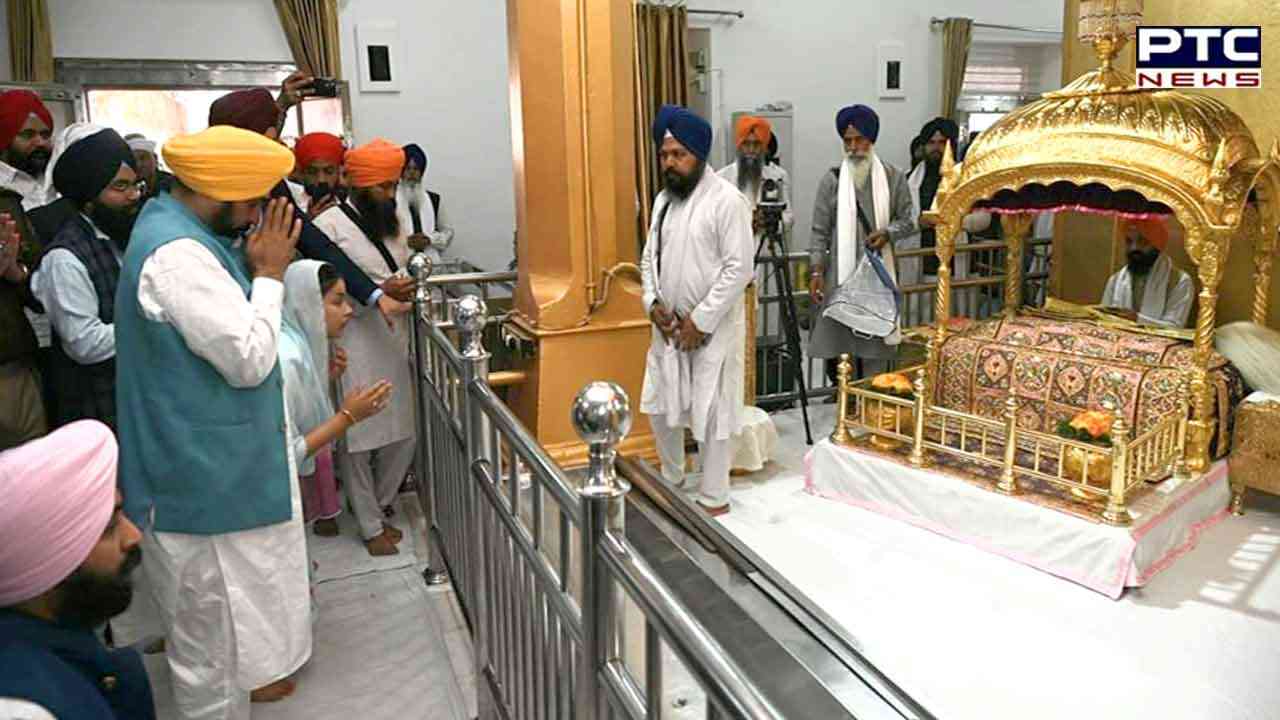 Punjab CM Mann pays obeisance at Takht Sri Kesgarh Sahib