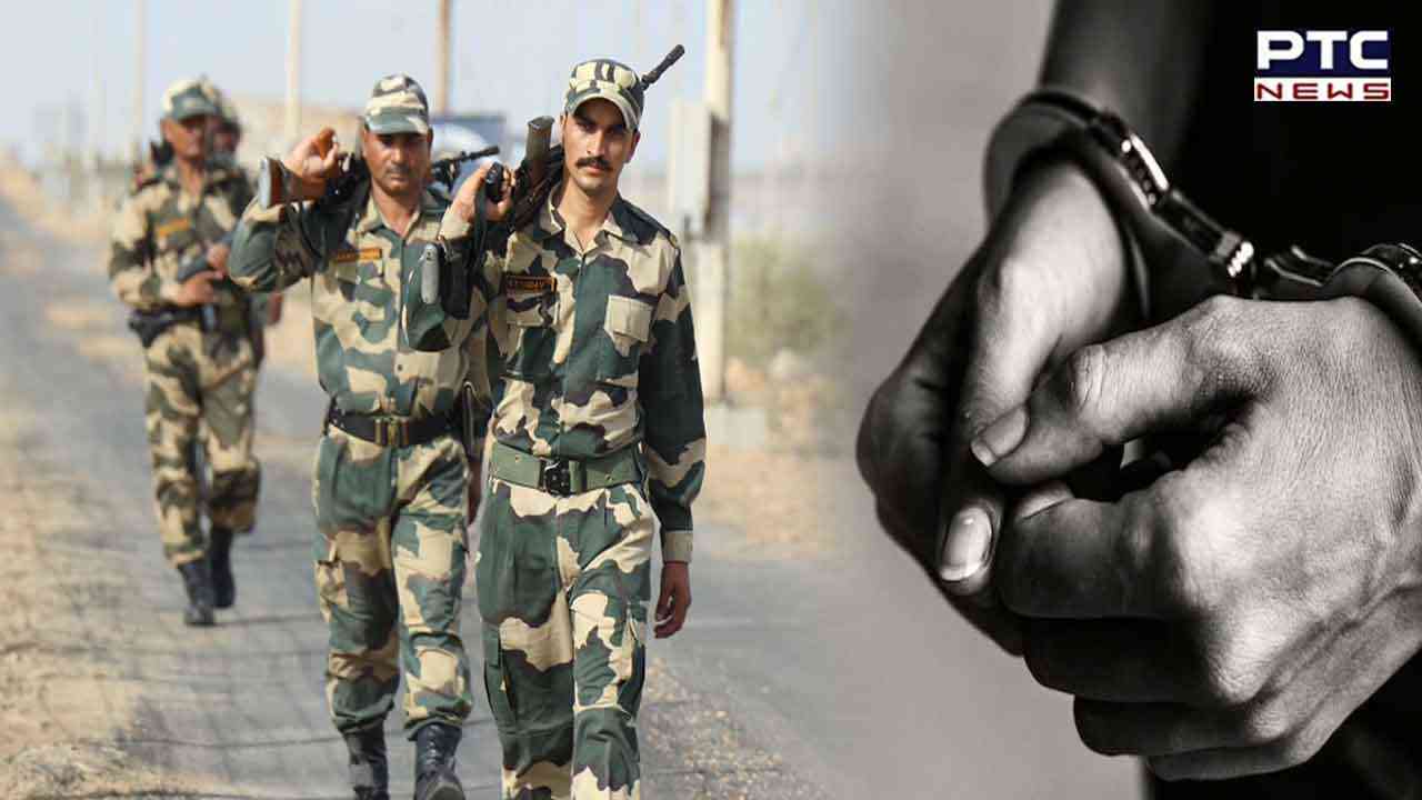 BSF caught a Pakistani person: BSF ਨੇ ਪਾਕਿ ਸਰਹੱਦ ਤੋਂ ਭਾਰਤ ’ਚ ਘੁਸਪੈਠ ਕਰਨ ਵਾਲੇ ਇੱਕ ਵਿਅਕਤੀ ਨੂੰ ਕੀਤਾ ਕਾਬੂ